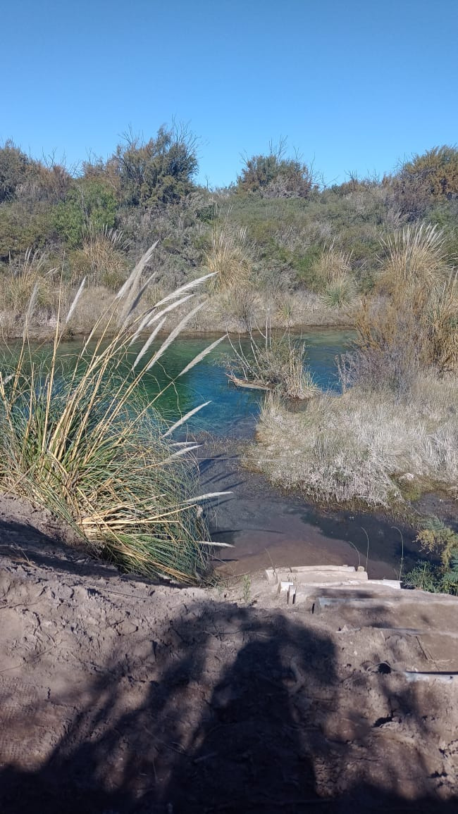 Sala rústica con paredes de tierra y almohadones